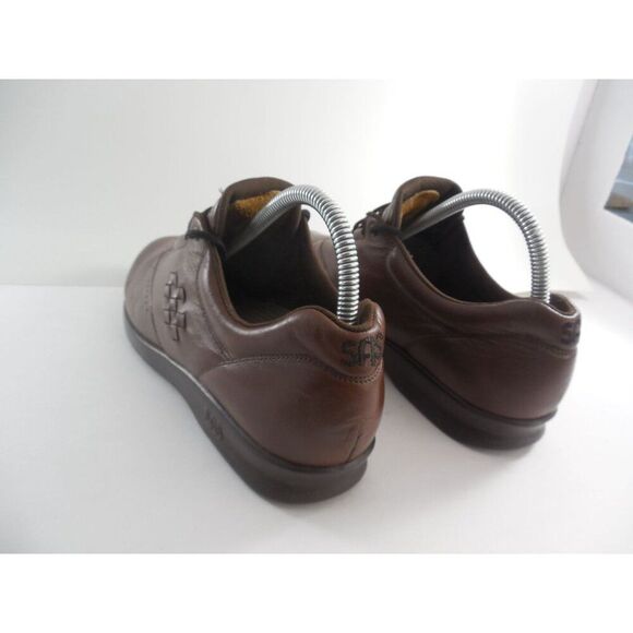 SAS Nursing Shoes Women Sz 9S Free Time Teak Brown Walking Leather‎ Comfort - Picture 2 of 9